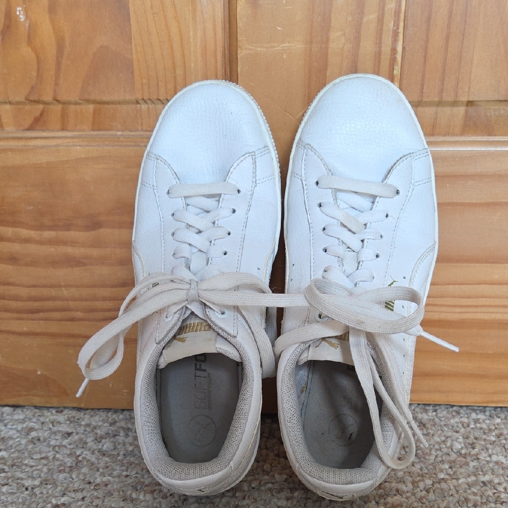 Puma White Athletic Shoes